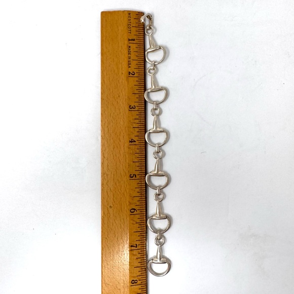 Sterling silver horsebit bracelet, made in Mexico, vintage - Picture 8 of 9
